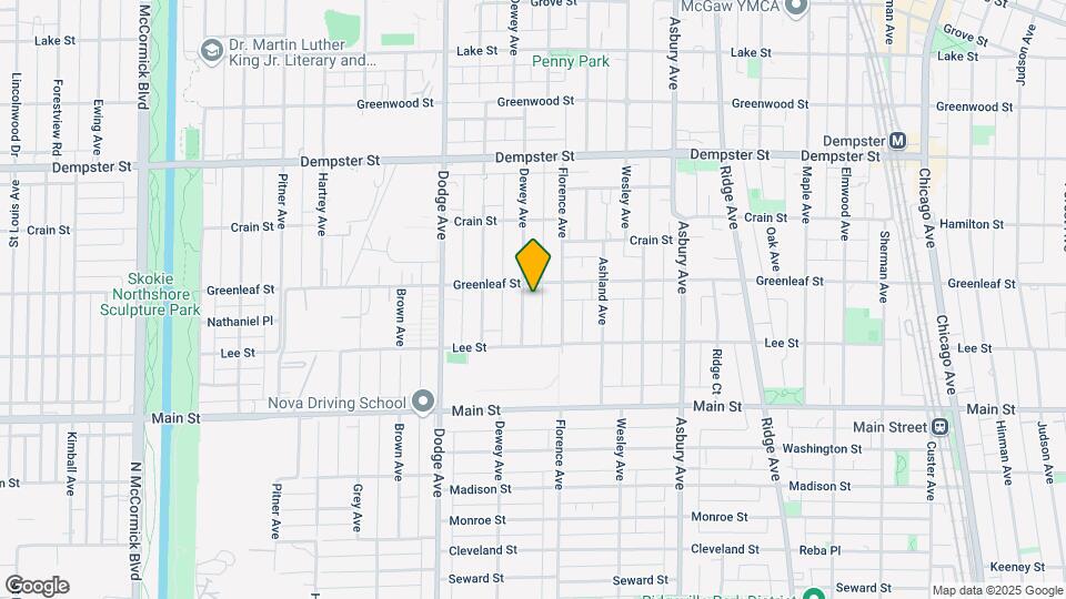 1037 Dewey Ave Mapa y Detalles de la Ubicación