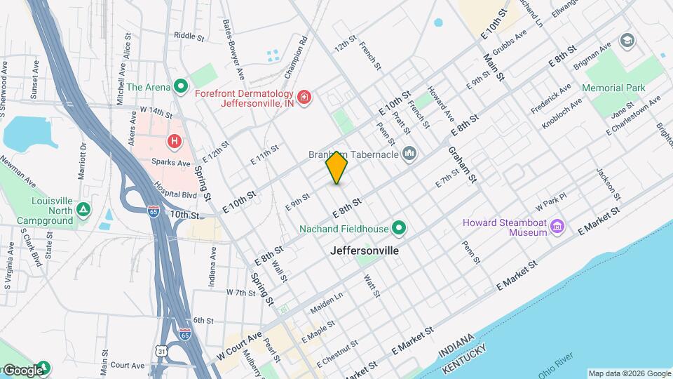 829 Meigs Ave Mapa y Detalles de la Ubicación