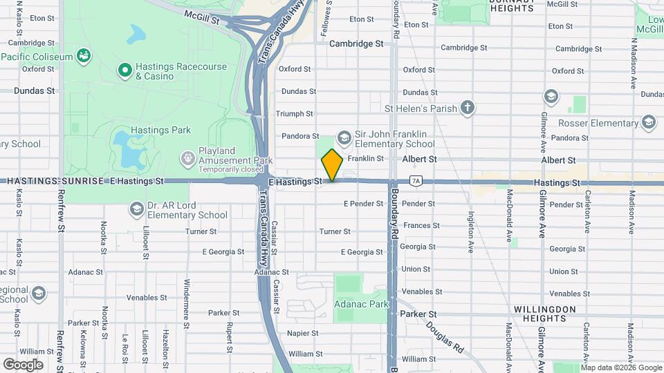 3532 E Hastings St Map and Location Details