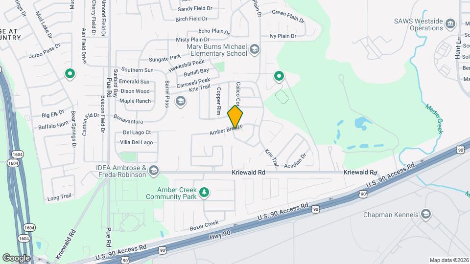 9915 Amber Ledge Map and Location Details