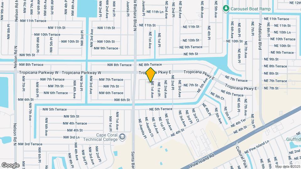 704 NE 1st Ave Map and Location Details