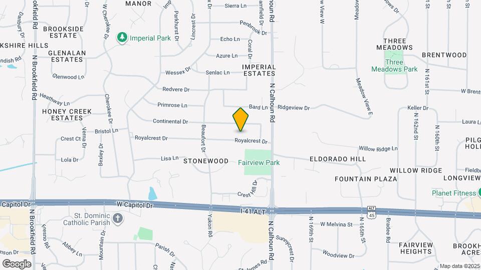 17420 Royalcrest Dr Map and Location Details