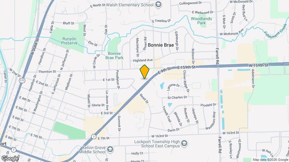 1108 E 9th St Map and Location Details