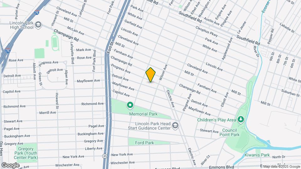 932 Detroit Ave Map and Location Details