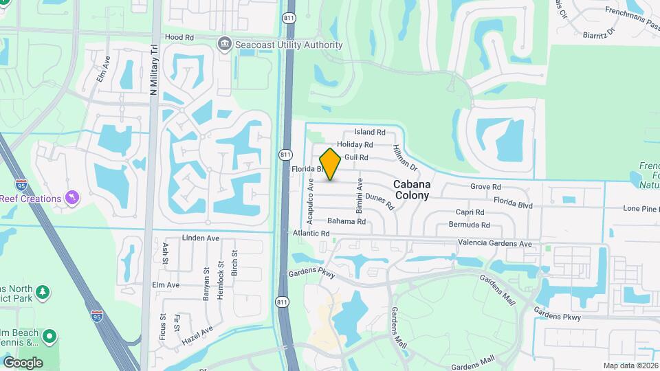 3818 Everglades Rd Map and Location Details