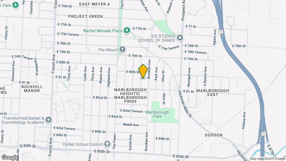 8023 Garfield Ave Map and Location Details