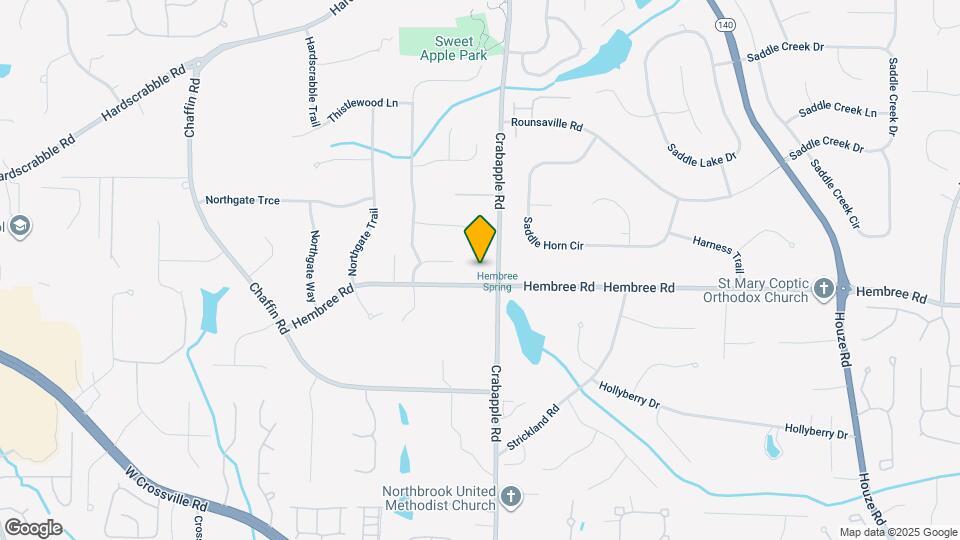 390 Hembree Rd Map and Location Details
