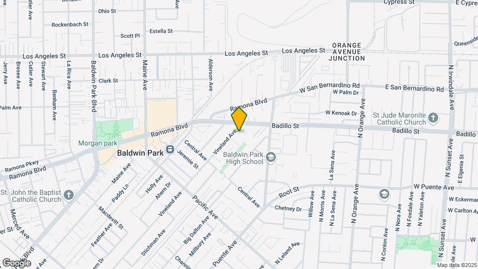 4046 Vineland Ave Map and Location Details