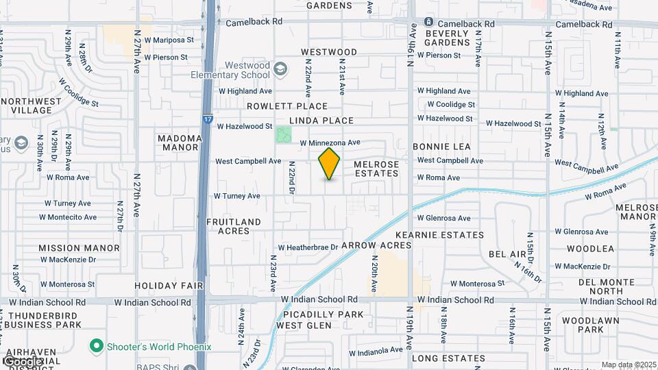 2124 W Turney Ave Map and Location Details