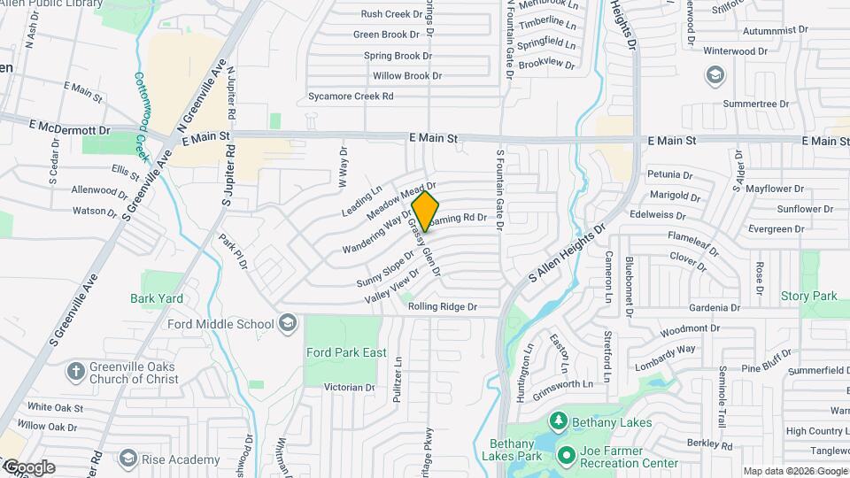 801 Sunny Slope Dr Map and Location Details