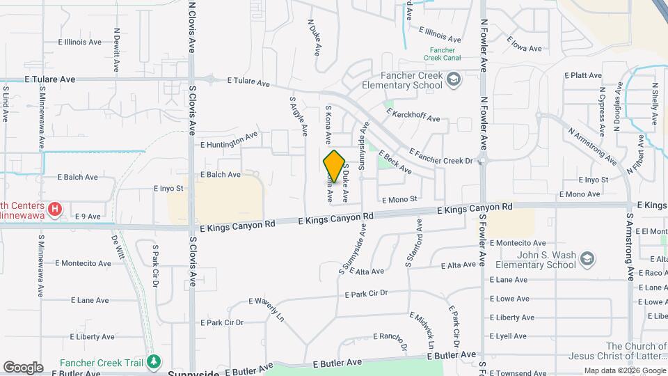 551 S Kona Ave Map and Location Details