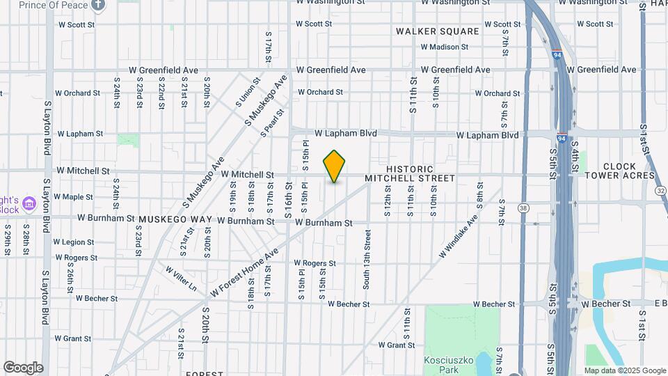 1726 S 15th St Map and Location Details