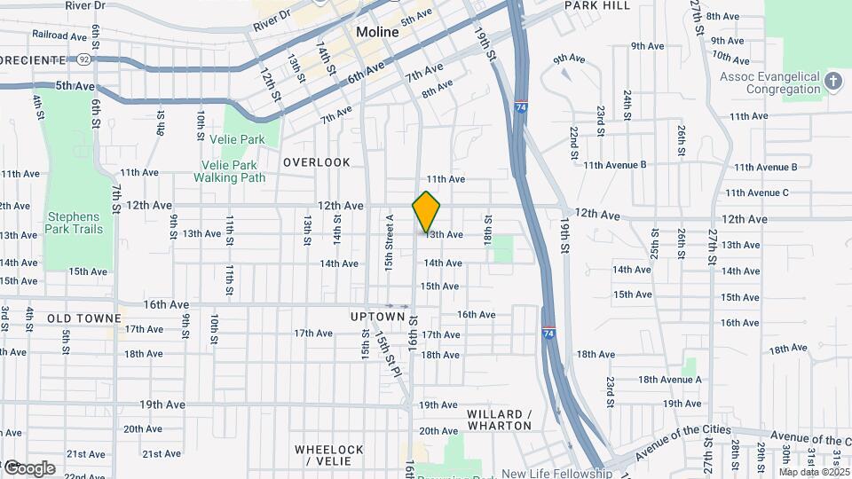 1614 13th Ave Map and Location Details