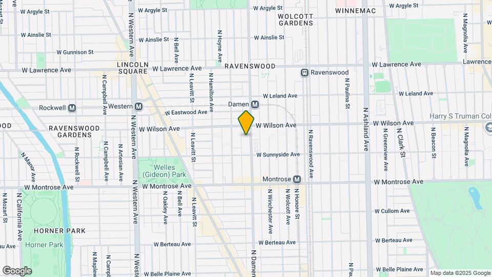 4532 N Damen Ave Map and Location Details