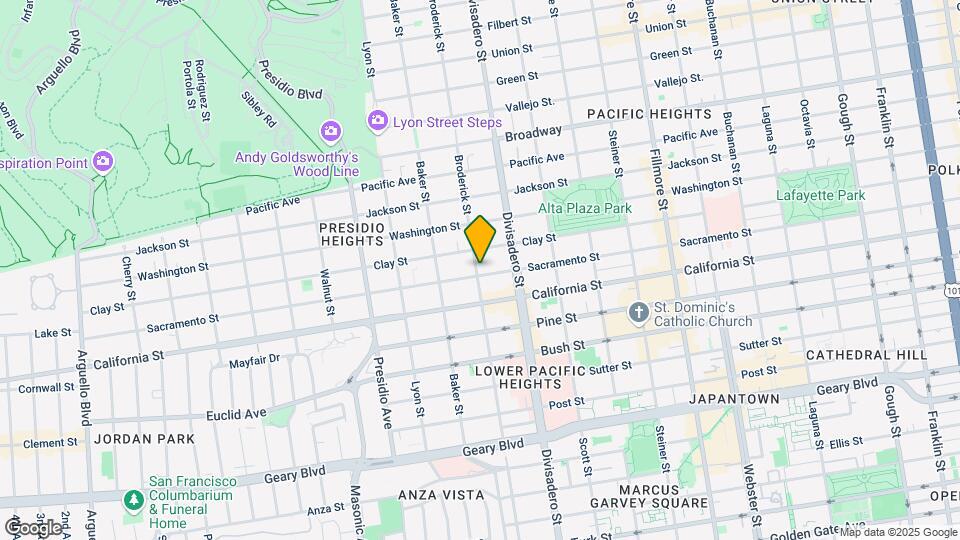 2930 Sacramento Street Map and Location Details