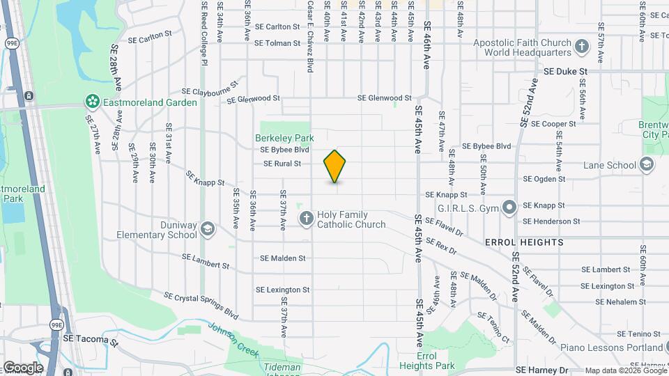 7219 SE 41st Ave Map and Location Details