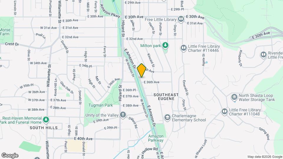 822 E 35th Pl Map and Location Details