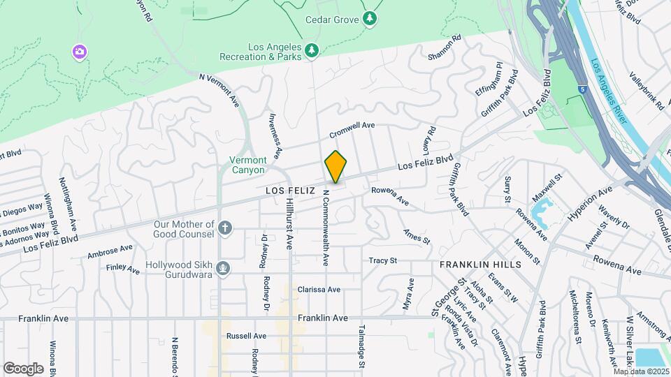 4318 Los Feliz Blvd Map and Location Details