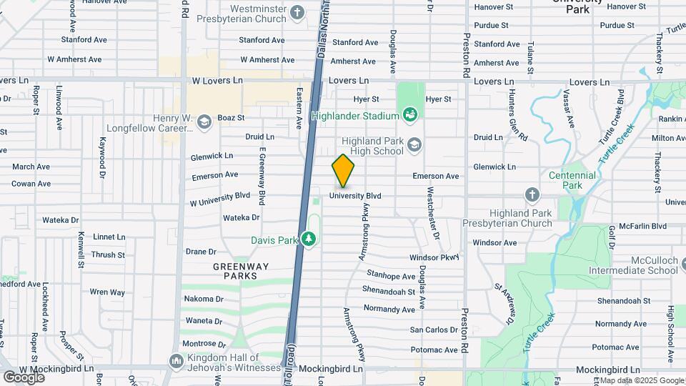 4518 University Blvd Map and Location Details