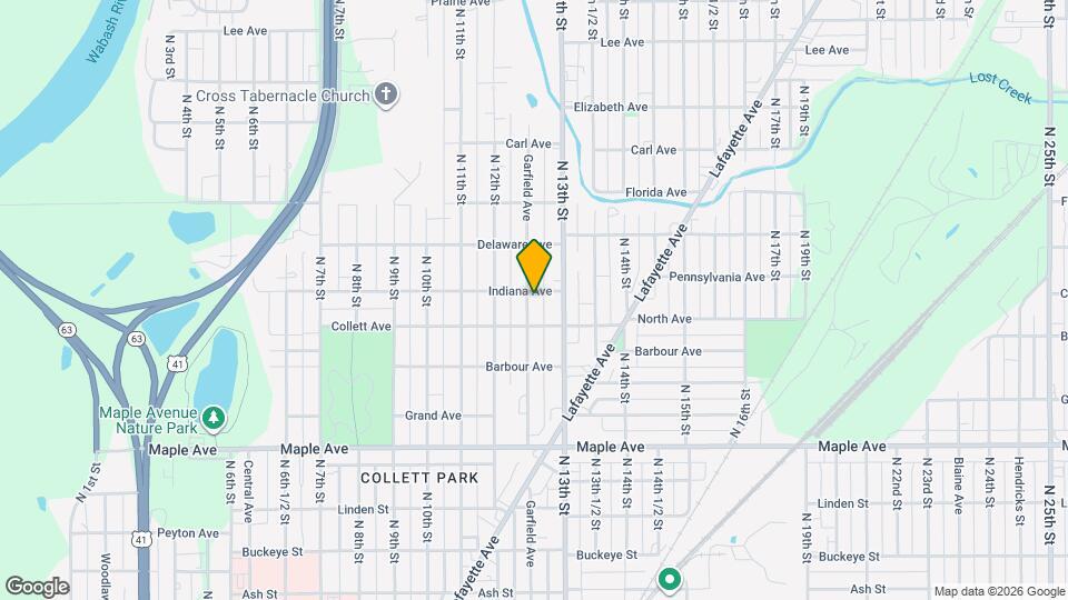 2423 Garfield Ave Map and Location Details