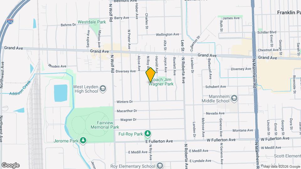 829 N Roy Ave Map and Location Details