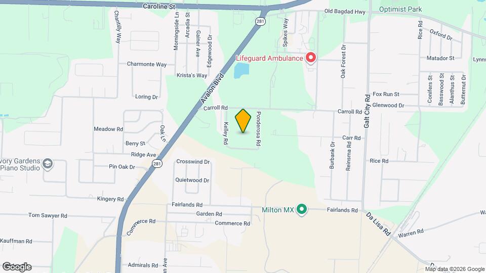 4351 Ponderosa Rd Map and Location Details