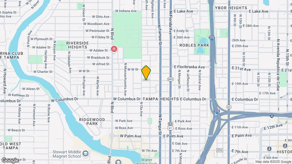 206 W Warren Ave Map and Location Details