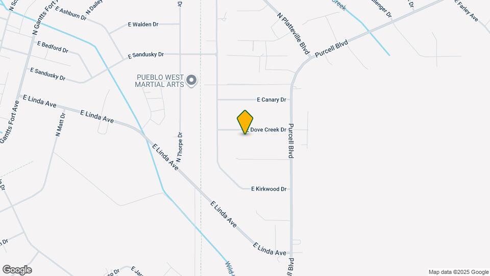1140 E Dove Creek Dr Mapa y Detalles de la Ubicación