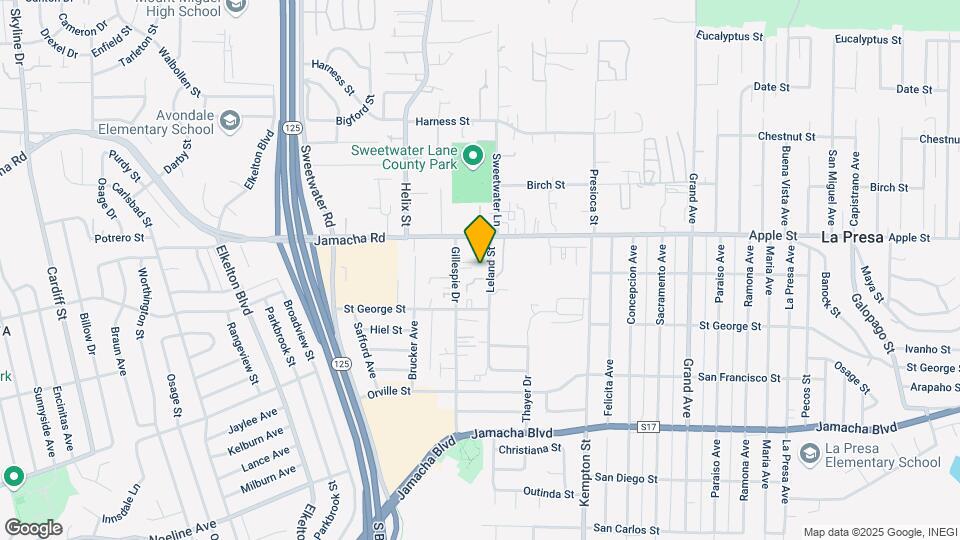 1050 Leland St Map and Location Details