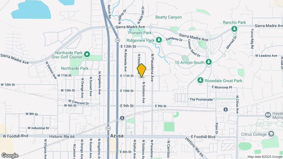 1039 N Soldano Ave Map and Location Details