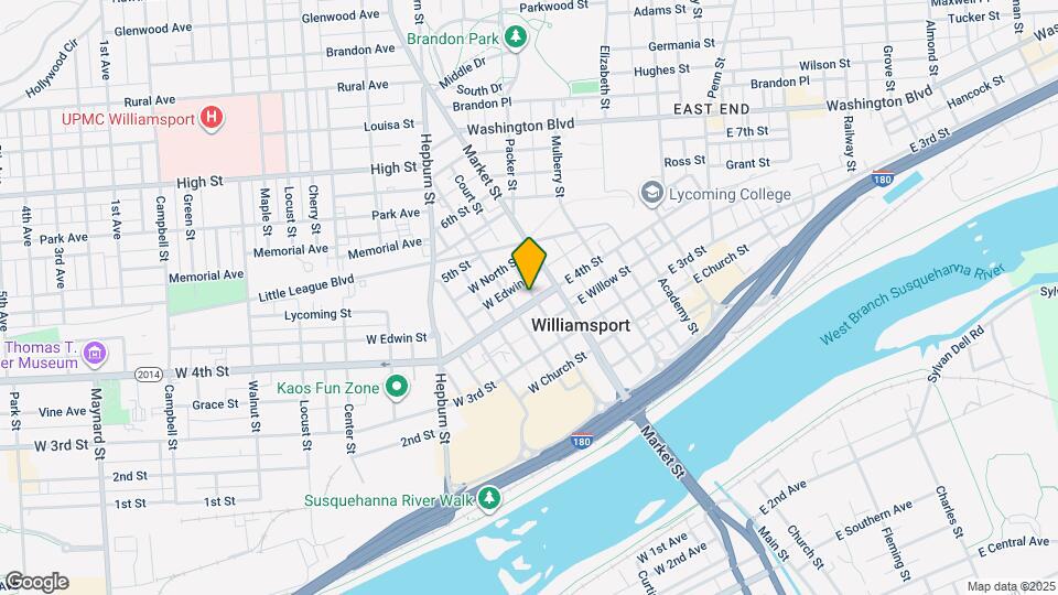 36 W 4th St, Unit Apt 1 Map and Location Details