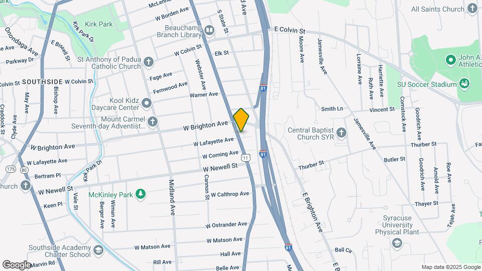 2859 S Salina St Map and Location Details