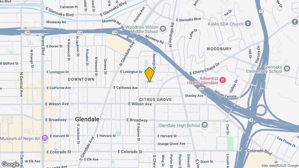 1137 E. California Ave. Mapa y Detalles de la Ubicación