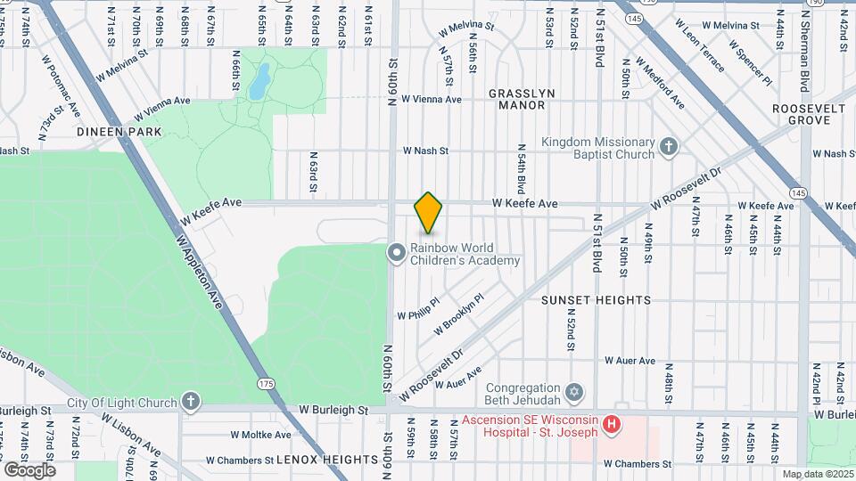 3418 N 58th St Map and Location Details