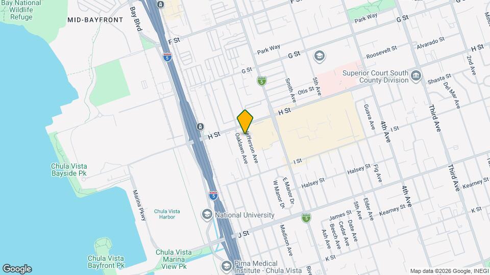 522 Jefferson Ave Map and Location Details