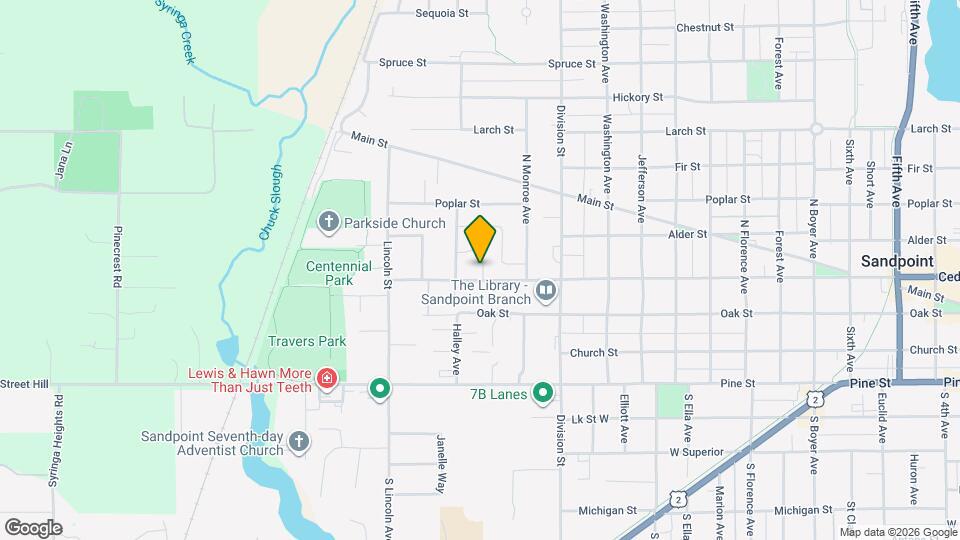 1604 Cedar St Map and Location Details