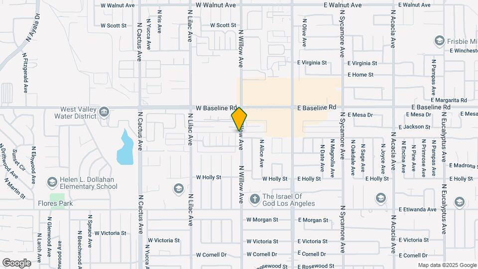 1088 N Willow Ave Mapa y Detalles de la Ubicación