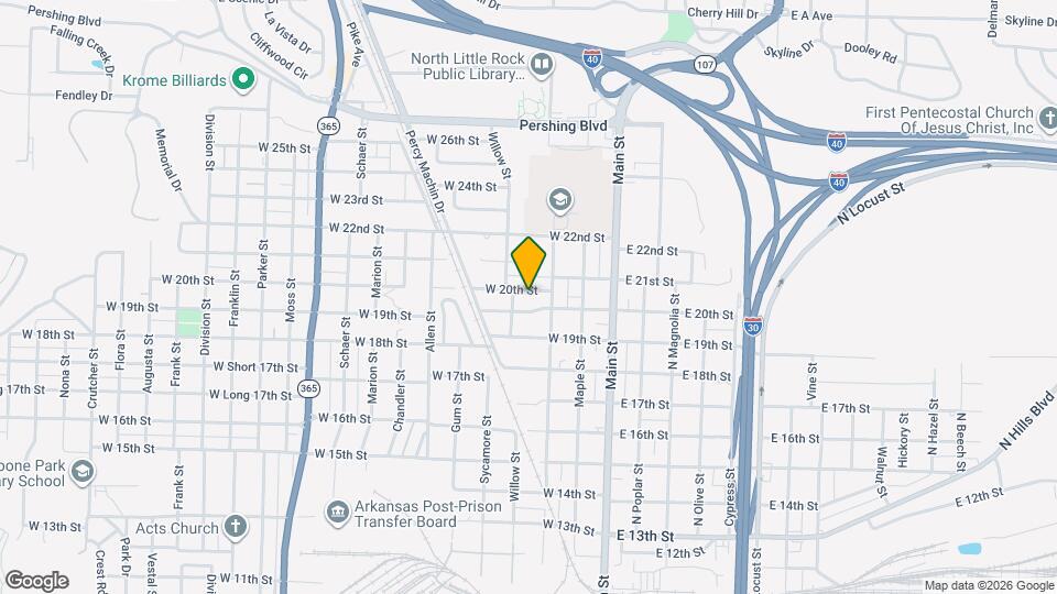 310 W 20th St Map and Location Details