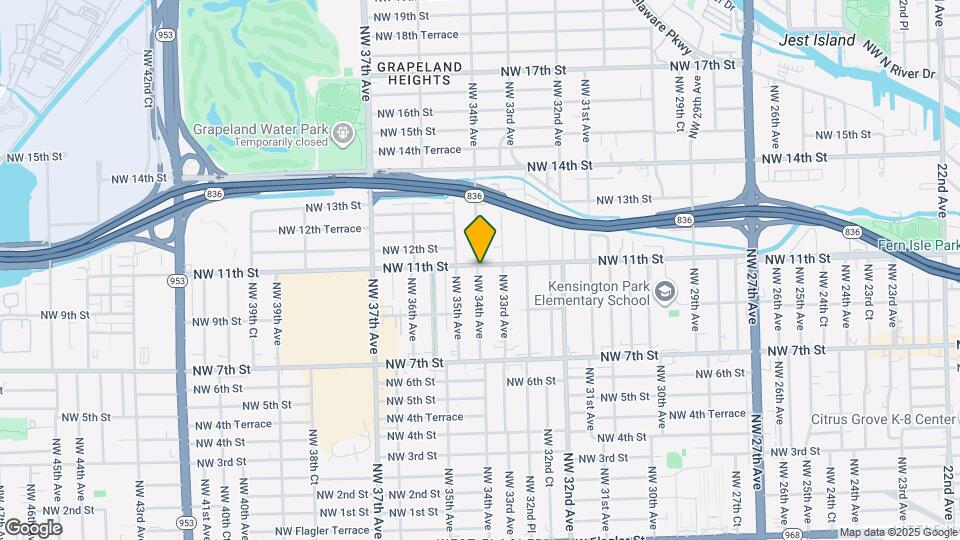 1055 NW 34th Ave Map and Location Details
