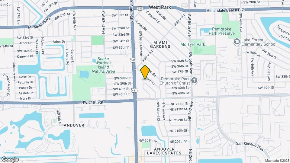 3921 SW 59th Ave Map and Location Details