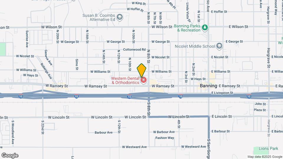 908 W Hays St Map and Location Details