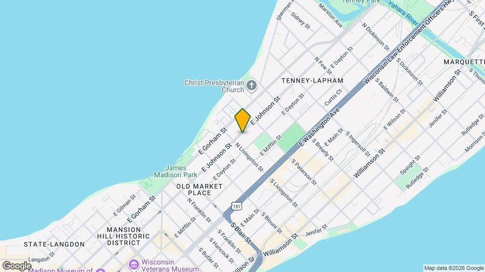 817 E Johnson St, Unit 1-2 Map and Location Details