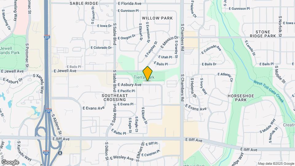 14871 E Asbury Ave Map and Location Details