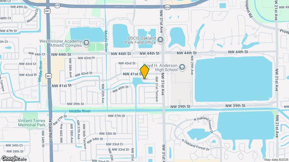 3192 NW 40th Ct Map and Location Details