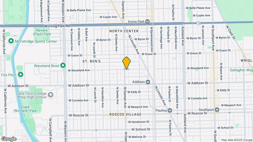 1953 W Waveland Ave Map and Location Details