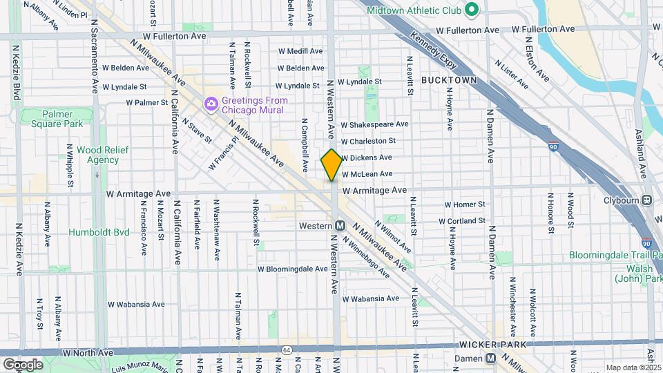 2406 W Armitage Ave Map and Location Details