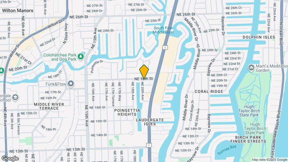 1734 NE 20th Ave Map and Location Details