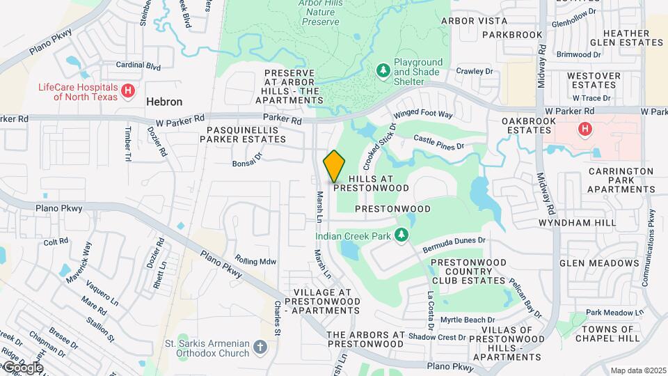 2920 Prestonwood Dr Mapa y Detalles de la Ubicación