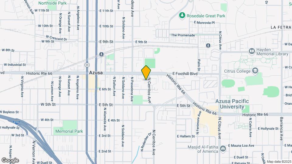 San Gabriel Apartments Map and Location Details