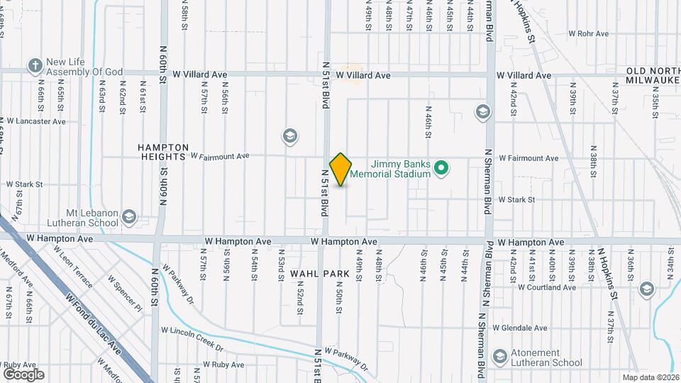 4909 N 50th St Map and Location Details